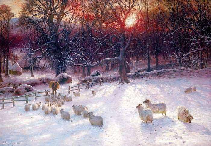 Joseph Farquharson Beneath the Snow Encumbered Branches